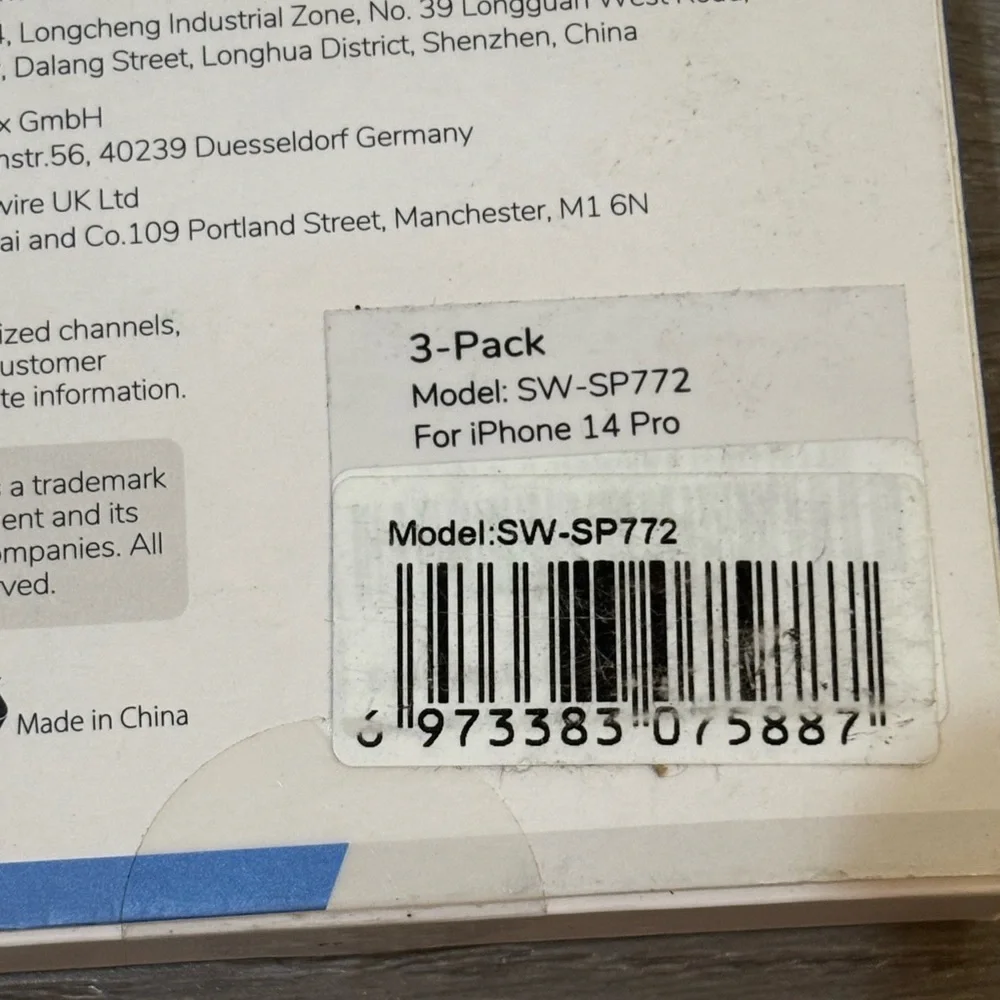 Syncwire Tempered Glass Screen Protectors 3-Pack for iPhone 14 Pro